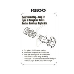 Igloo Tappo di scarico universale, bianco