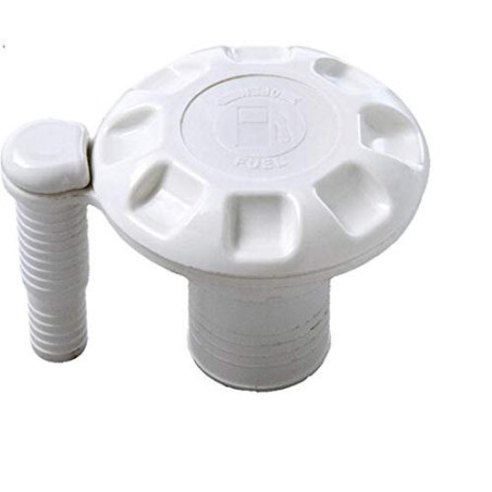 Tappo IMBARCO Carburante con SFIATO D 38 MM Bianco Accessori Barca Nautica