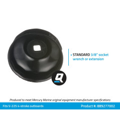 CTA Tools A254 Cap-Type Oil Filter Wrench, 73-Millimeter