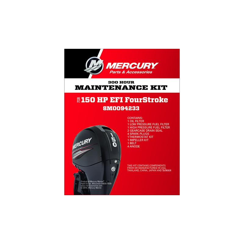 Kit di manutenzione 300 Hour per 150Hp EFI Fourstroke  8M0094233