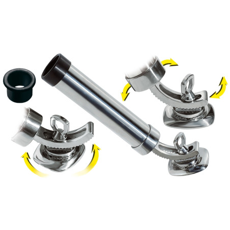 PORTACANNA IN ACCIAIO INOX 