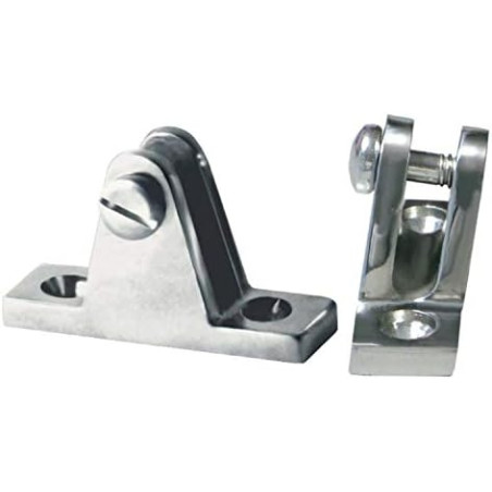 Forcella Base Piana Supporto Inox AISI 316 - inclinata 10°