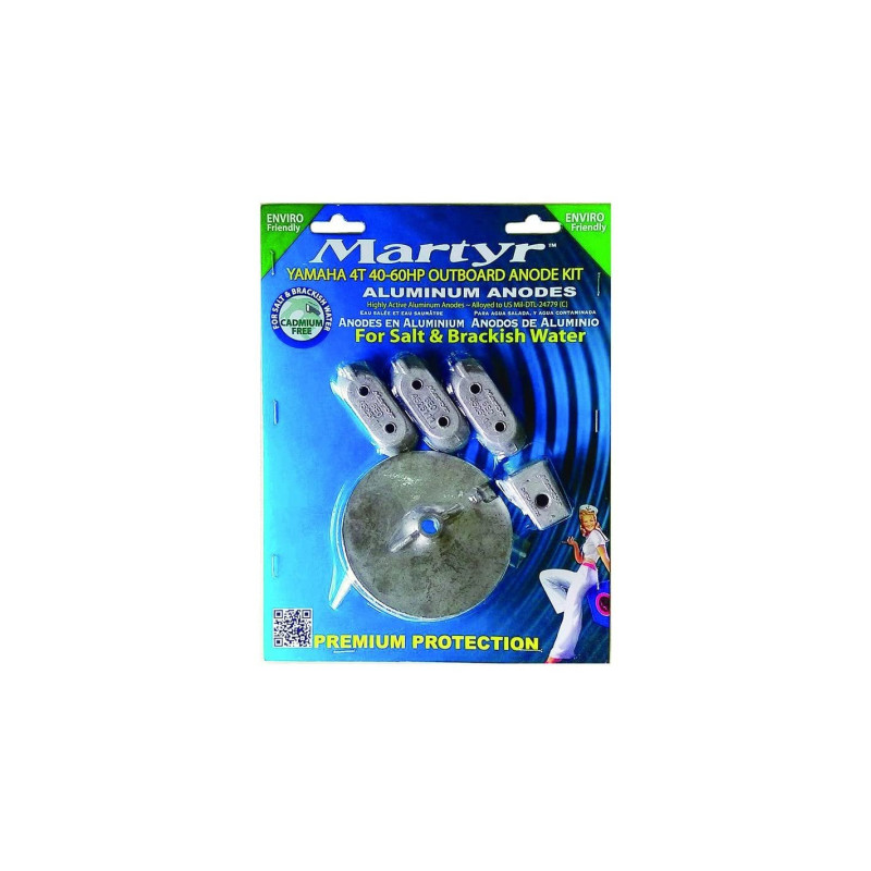 Kit ANODES Alu Yamaha 40-60CV MARTYR
