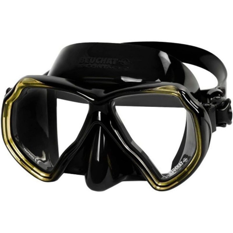 BEUCHAT X-Contact 2 Diving/Snorkelling Mask - Black/Yellow