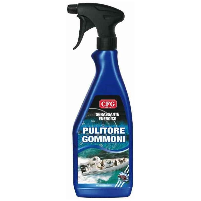 CFG Pulitore Gommoni - Sgrassante poca schiuma - gomma teli pvc biodegradabile 750ml 