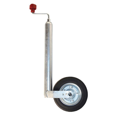 RUOTINO PIVOTTANTE al-KO Plus ZINCATO Portata 150 kg. - Gomma Piena - manovra Carrello