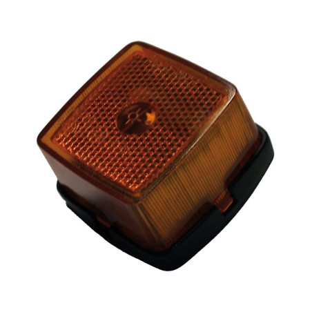 Fanale anteriore arancio con catadiottro  65 x 63 x 42 MM