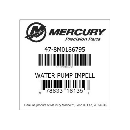 WATER PUMP IMPELL 8M0186795