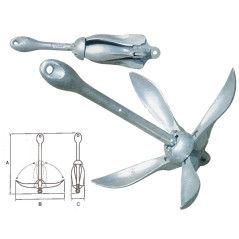 ANCORA  A OMBRELLO 4 KG 