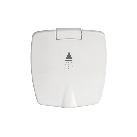 Doccetta Boris bianca tubo PVC 4 m