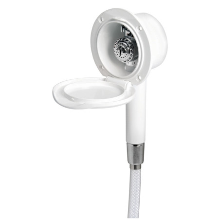 Doccia Classic Evo bianca tubo PVC 2,5 m a parete