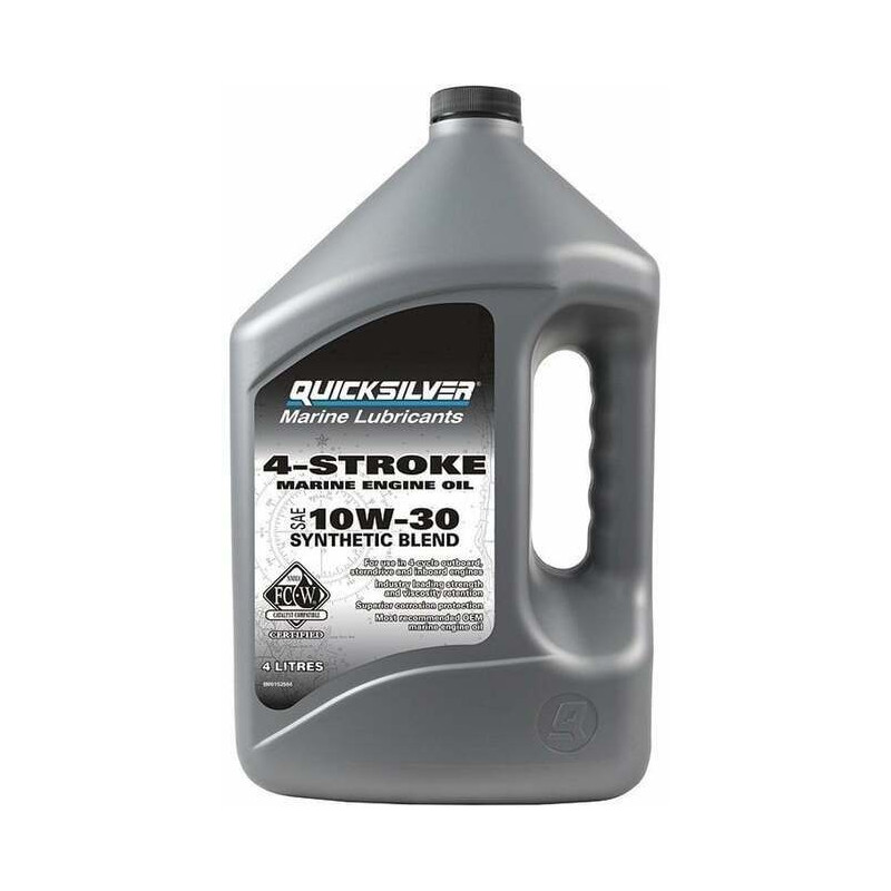 QUICKSILVER 4-STROKE MARINE ENGINE OIL 10W30 SYNTHETIC BLEND QUICKSILVER 4-STROKE MARINE ENGINE OIL 10W30 SYNTHETIC BLEND