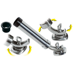 PORTACANNA IN ACCIAIO INOX AISI 316