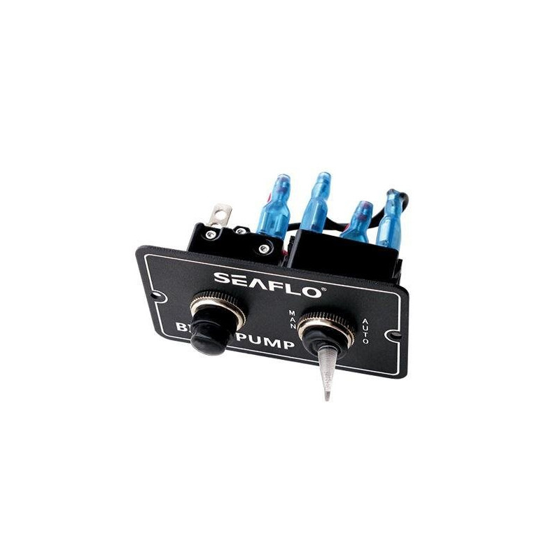 Interruttore pompa di sentina, pannello interruttori pompa di sentina a 3 vie Auto/Off/Manuale 12V 24V con indicatore LED Interruttore automatico 15A