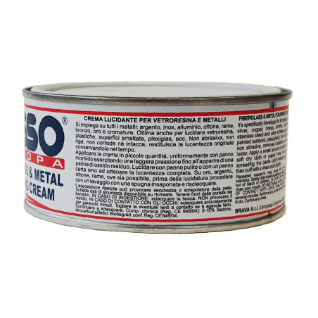 PASTA LUCIDANTE PER VETRORESINA E METALLI DA 250 ml