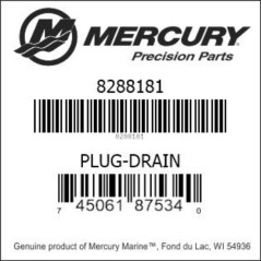 PLUG-DRAIN 828818