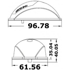 Osculati Luci di Via Evoled con Sorgente Luminosa a LED a Basso Consumo, Inox Lucido