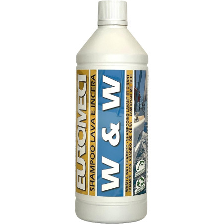 W & W, Shampoo Lava e incera per Imbarcazioni, 1.000 ml