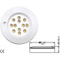  PLAFONIERA A 12 LED Luce Calda 