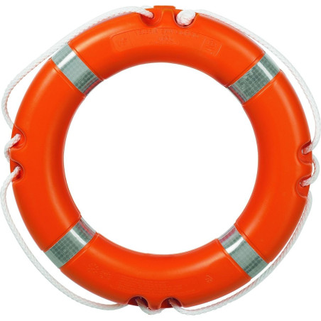 Salvagente anulare omologato con Strisce Riflettente per Piscina. Diametro Esterno cm 61, Interno cm 41. Peso kg 2,5.