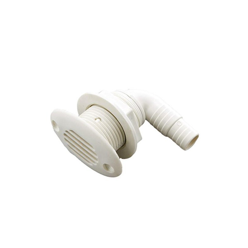 SFIATO ABS BIANCO OVALE PORTAGOMMA 90° ACCESSORI BARCA NAUTICA