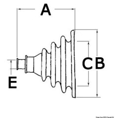 Soffietto passacavo apribile Ø esterno 135 mm