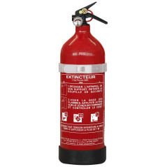 Anaf - Estintore a polvere “ABC”, con manometro, rosso, 2 KG. 